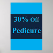 Salon Barbershop Posters 30% Off Pedicure (Devant)