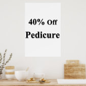 Salon Barbershop Posters 40% Off Pedicure (Cuisine)