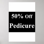 Salon Barbershop Posters 50% Off Pedicure (Devant)