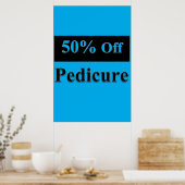 Salon Barbershop Posters 50% Off Pedicure (Cuisine)