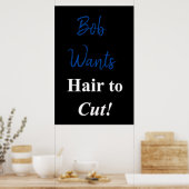 Salon Barbershop Posters Cheveux to Cut (Cuisine)