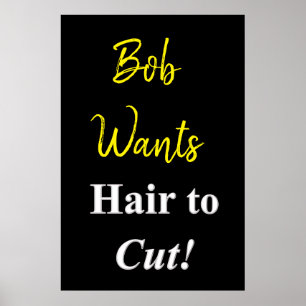 Salon Barbershop Posters Cheveux to Cut