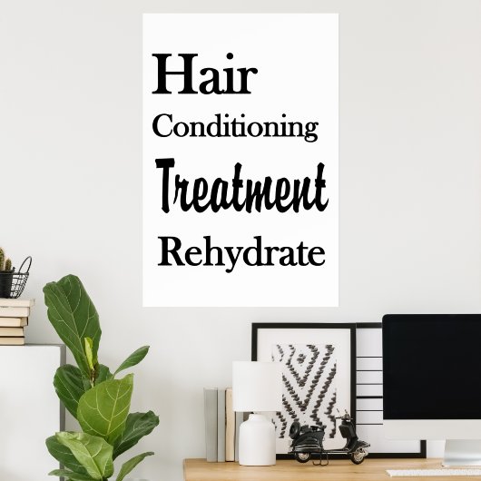 Salon Barbershop Posters Conditioning Rehydrate (Thuiskantoor)