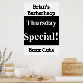 Salon Barbershop Posters donderdag Buzz Cuts (Keuken)