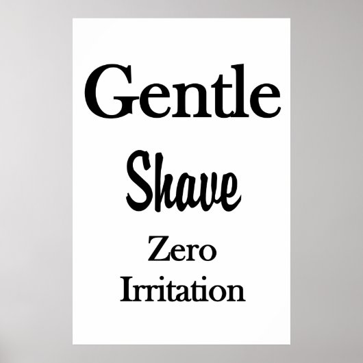 Salon Barbershop Posters Gentle Shave  (Voorkant)