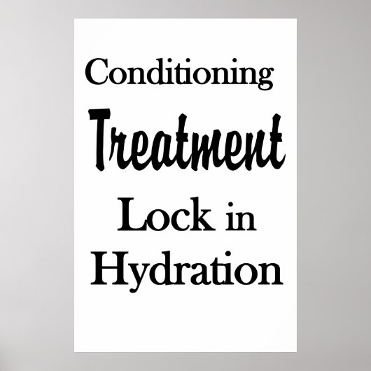 Salon Barbershop Posters Hair Conditioning Hydrate (Devant)