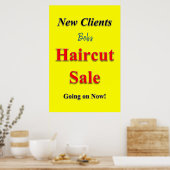 Salon Barbershop Posters Haircut Vente (Cuisine)
