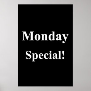 Salon Barbershop Posters Maandag Speciaal