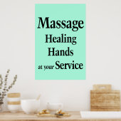 Salon Barbershop Posters Massage Healing Hands (Cuisine)