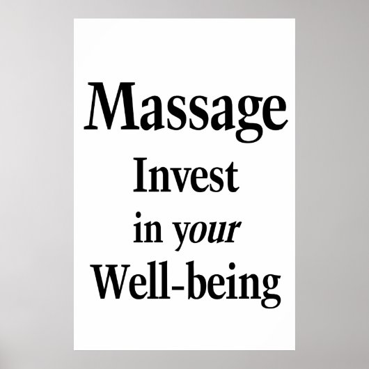 Salon Barbershop Posters Massage Well-being (Devant)