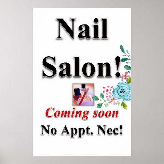 Salon Barbershop Posters Nail Salon (Voorkant)