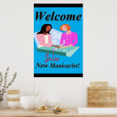 Salon Barbershop Posters New Manicure (Keuken)