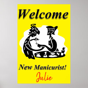 Salon Barbershop Posters New Manicurist