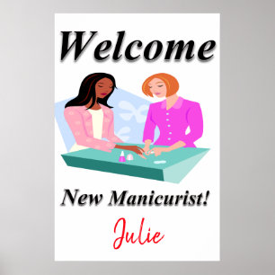 Salon Barbershop Posters New Manicurist