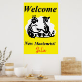 Salon Barbershop Posters Nouveau Manicuriste (Cuisine)