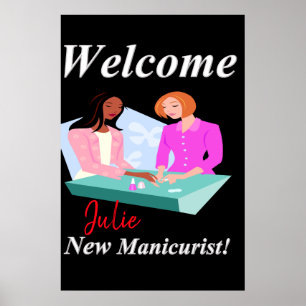Salon Barbershop Posters Nouveau Manicuriste