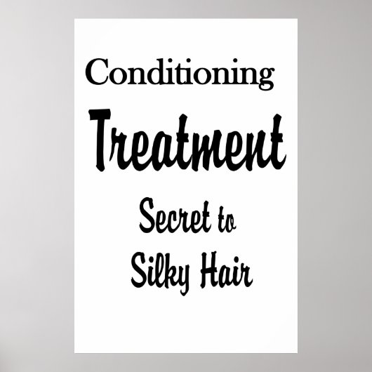 Salon Barbershop Posters Silky Hair Conditioning (Devant)