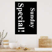 Salon Barbershop Posters Sunday Special (Cuisine)