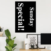 Salon Barbershop Posters Sunday Special (Bureau à domicile)