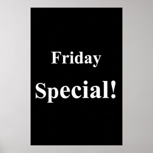 Salon Barbershop Posters Vendredi spécial (Devant)