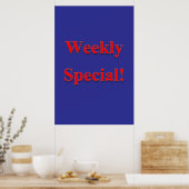 Salon Barbershop Posters Weekly Special (Cuisine)