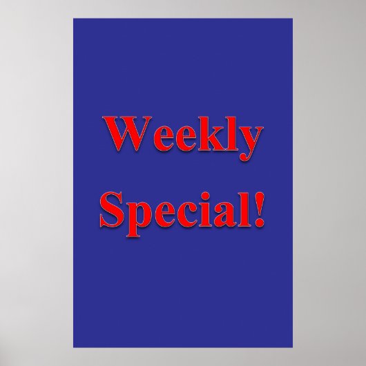 Salon Barbershop Posters Weekly Special (Devant)