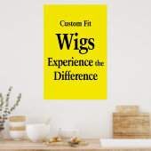 Salon Barbershop Posters Wigs Custom Fit  (Cuisine)