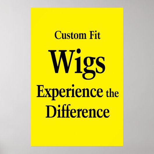 Salon Barbershop Posters Wigs Custom Fit  (Devant)