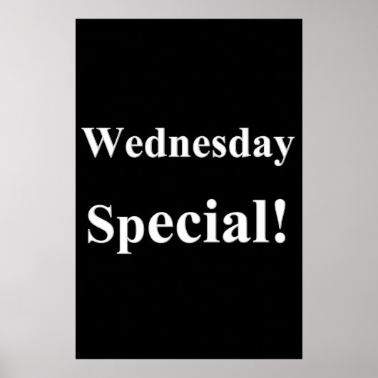 Salon Barbershop Posters Woensdag Speciaal (Voorkant)