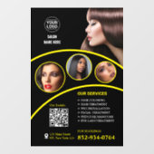 Salon Bedrijfs Custom Raamsticker (Vel)