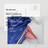 Salon Briefkaart, Sjabloon Briefkaart (Voorkant / Achterkant)