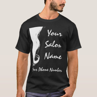 Salon business t-shirt, sjabloon t-shirt