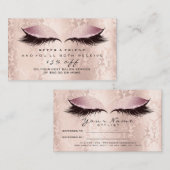Salon Carte de référence Damask Maquillage rose La (Devant / Derrière)