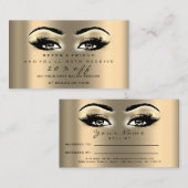 Salon Carte de référence Maquillage Artiste Gold S (Devant / Derrière)