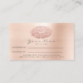 Salon Carte de référence Maquillage Rose Gold Grey (Dos)
