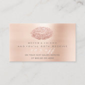 Salon Carte de référence Maquillage Rose Gold Grey (Devant)