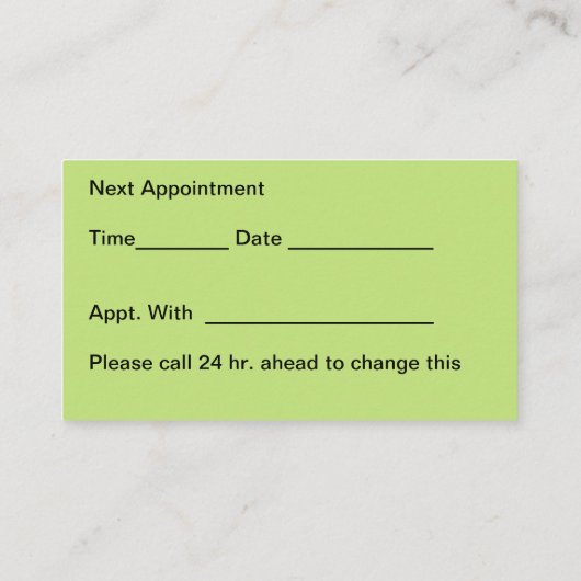 Salon Carte de visite (Dos)