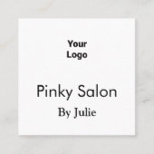 Salon carte de visite ajouter votre logo Q R code  (Devant)