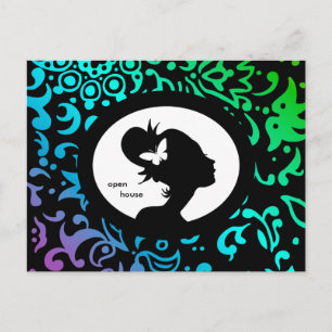Salon Carte Papillon Femme GBP Silhouette