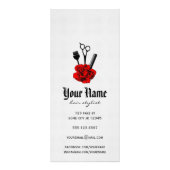 salon chic menu service mod rose rouge ciseaux che (Dos)