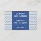 Salon Coiffeur Femme & Outils Carte de visite (Dos)