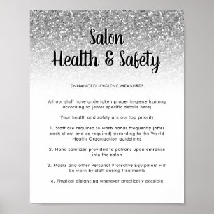 Salon Covid Health Safety Poster Parties scintilla