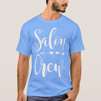 Salon crew grappige cosmetologie t-shirt