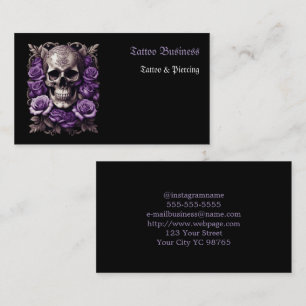 Salon d'artiste tatouage Carte de visite