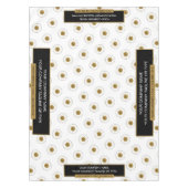 Salon de 52"X70" Nappe Logo Or Blanc (Devant)