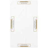 Salon de 60 po x 104 po Nappe Or Noir (Devant)