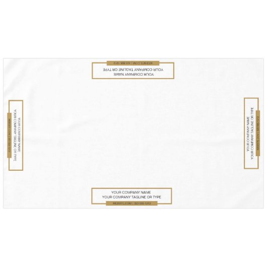 Salon de 60 po x 104 po Nappe Or Noir (Devant (Horizontal))