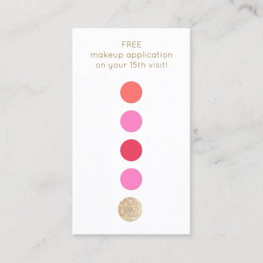 Salon de beauté 5 Punch Fidélité client (Devant)