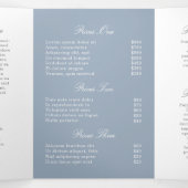 Salon de beauté Brochure triple Élégant Floral (Intérieur au milieu)