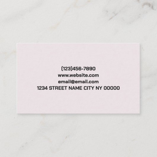 Salon de beauté Carte de visite (Dos)